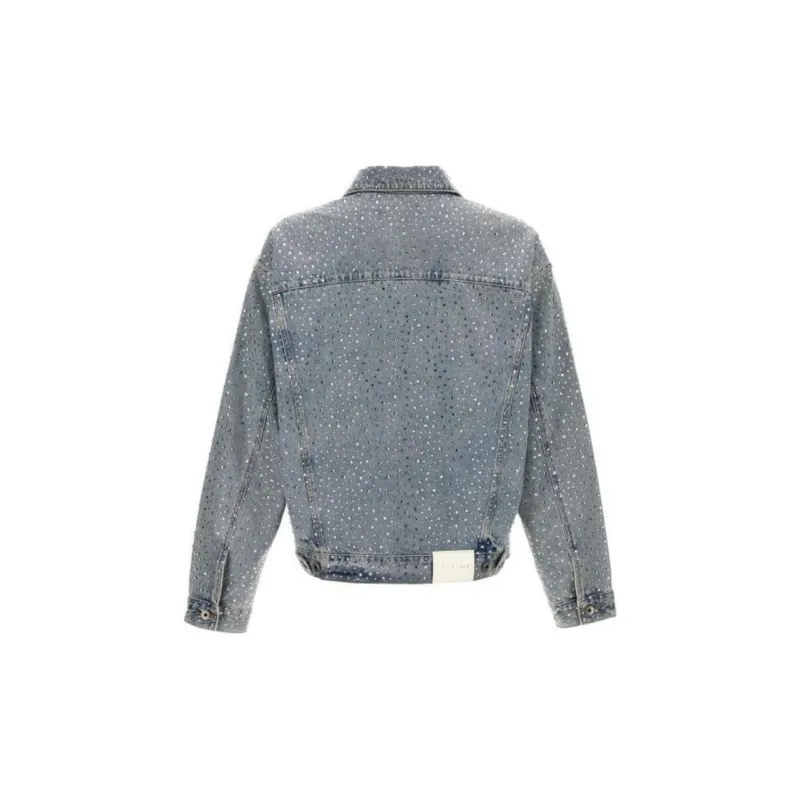 PURPLE BRAND Crystal Galore Denim Jacket-1