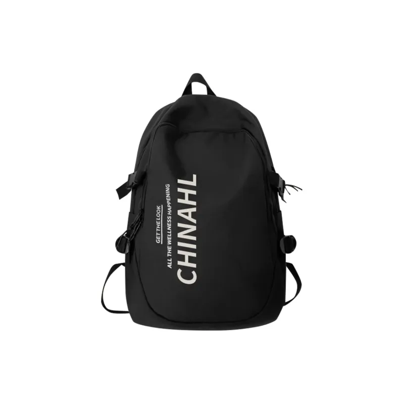 Warrior Nylon Backpack Large Size Unisex White Gray/Black-0