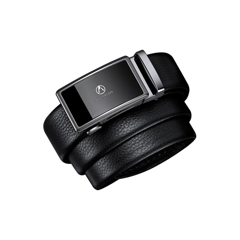 AUGTARLION Business Fashion Durable Automatic Buckle Pants Belt Leather Belts Men's Width  3.5cm-3