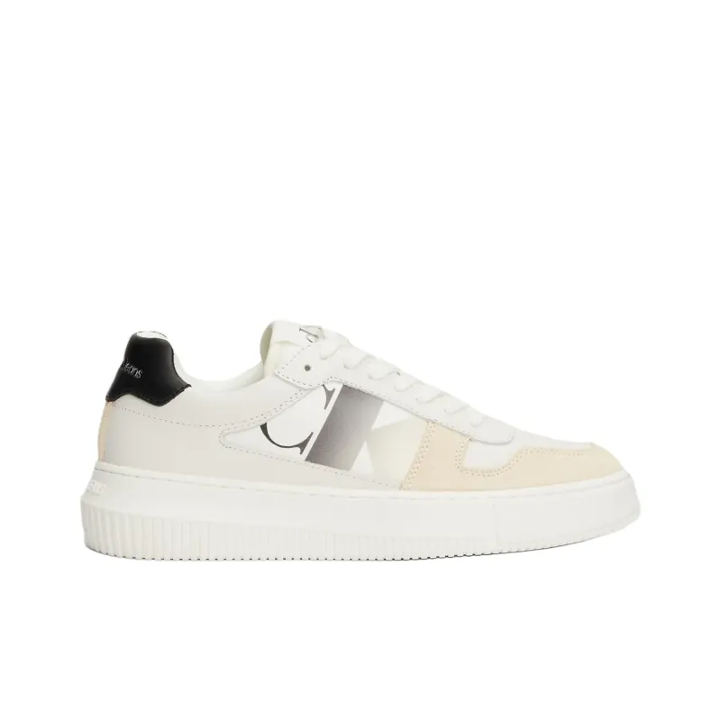CKJ CALVIN KLEIN JEANS Skateboard Shoes Women's White Black-1