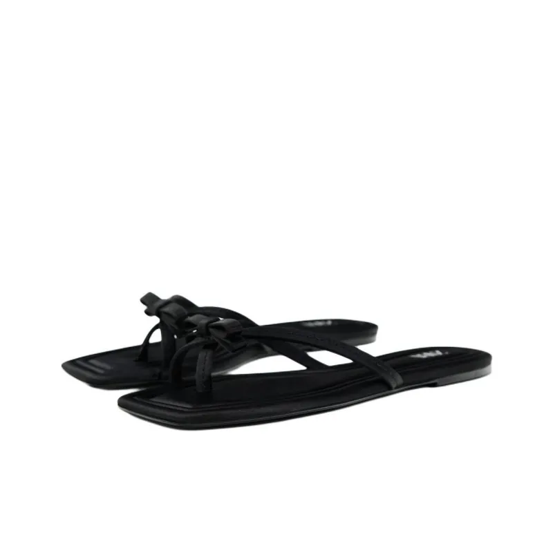ZARA Trf Flip Flops Women's Black-2