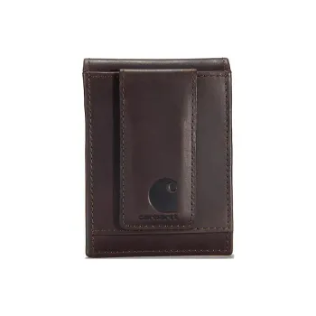 Carhartt Full Grain Oil Leather Wallet Regular Men's Dark Brown