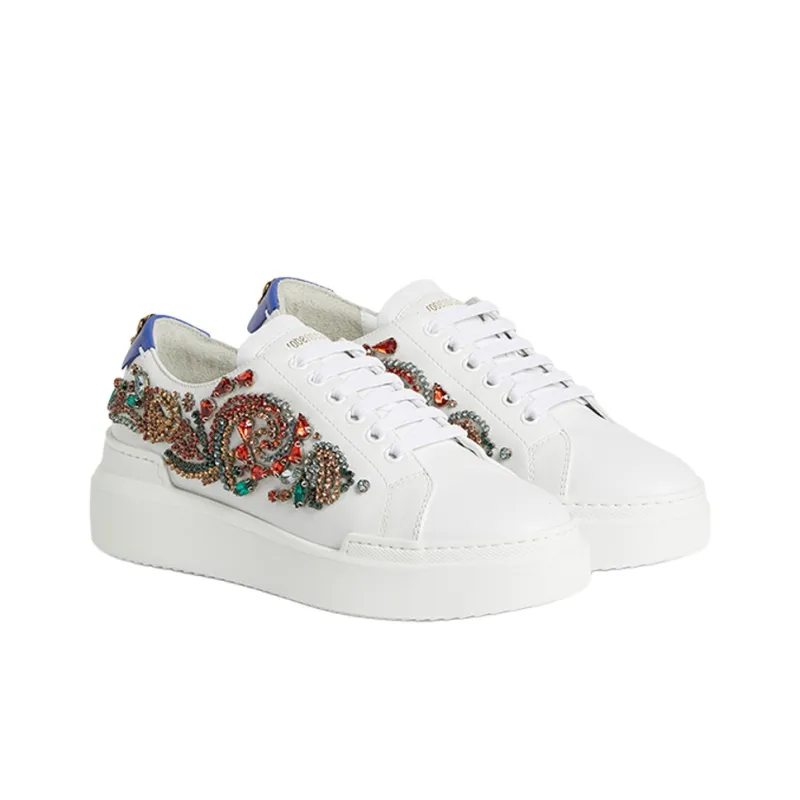 Roberto Cavalli Skateboard Shoes Women's White-2