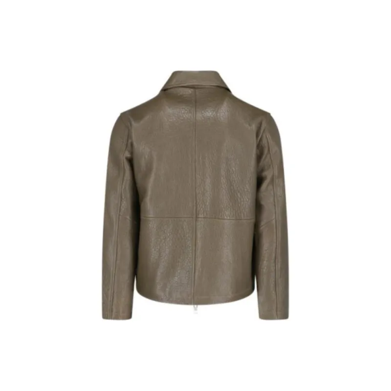 Sunflower Embossed Leather Jacket-1
