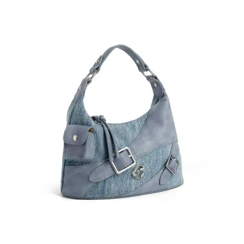 JACD PU Shoulder Bag Crossbody Bag Handbag Regular Women's Denim Blue/coffee Wine