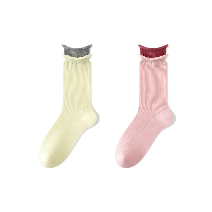 Moremoli Mid Calf Socks Women's 2 Pack-4