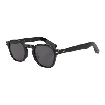 District Vision Biodegradable Acetate Fiber Square Sunglasses Unisex Black