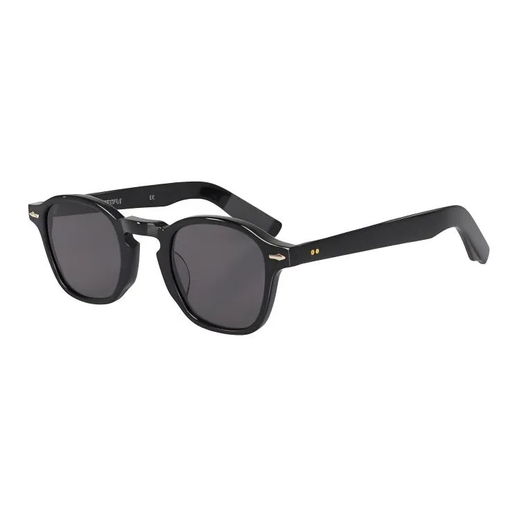 District Vision Biodegradable Acetate Fiber Square Sunglasses Unisex Black-0