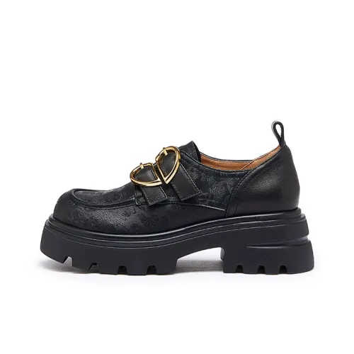 CAMEL Casual Single Shoes 5.5cm Women's Black