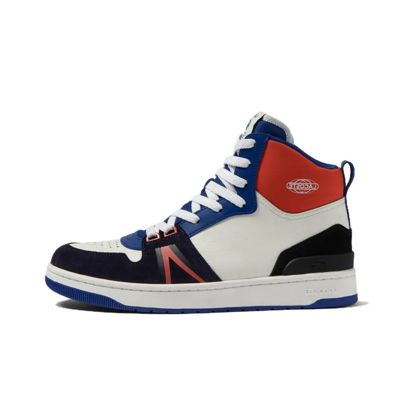 LACOSTE Skateboard Shoes Men's White Blue Black-0