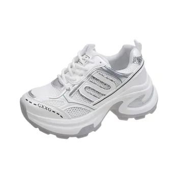 Luji Cushioning Anti Slip And Wear Resistant Breathable Coverage Low Top Chunky Sneakers Women's