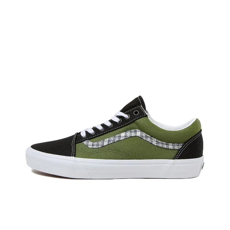 Vans Old Skool Non-slip Lightweight Low-Top Skateboard Shoes Unisex Green-0