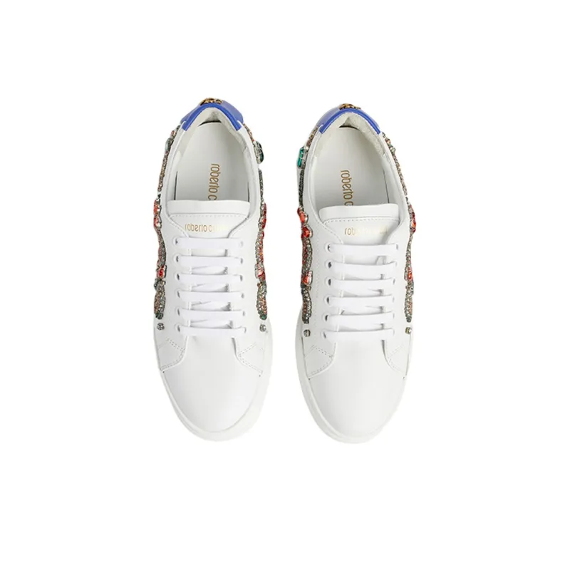 Roberto Cavalli Skateboard Shoes Women's White-4
