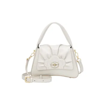 Ancient Yi Xi Cow Leather Cheongsam Handheld Crossbody Bag Women's Gauze White