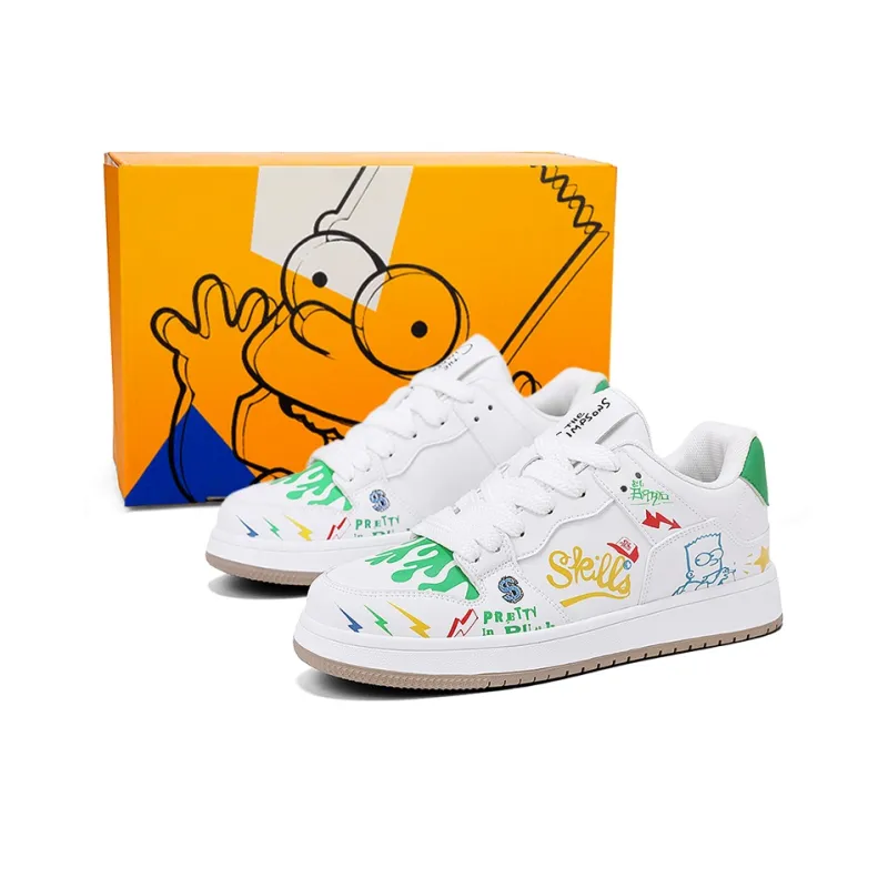 The Simpsons Low Top Skateboard Shoes Unisex-69