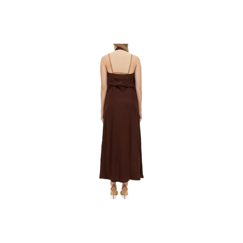 Alysi Halterneck Sleeveless Maxi Dress-1