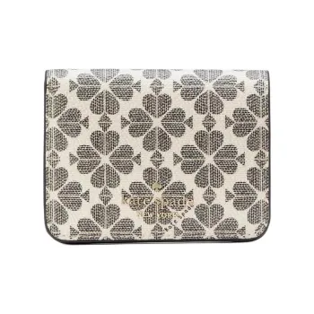 Kate Spade PVC Wallet Small Size Women's Black Multicolor