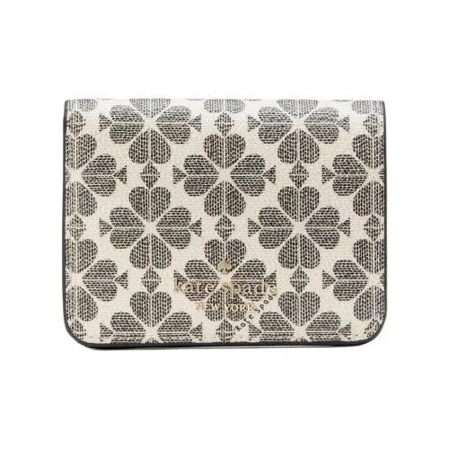 Kate Spade PVC Wallet Small Size Women's Black Multicolor