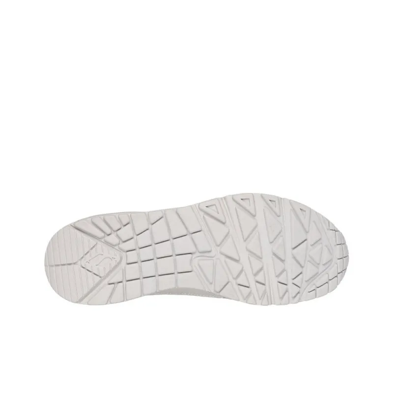 Skechers Uno Anti Slip Wear Resistant Low Top Casual Shoes Women's Silver-4