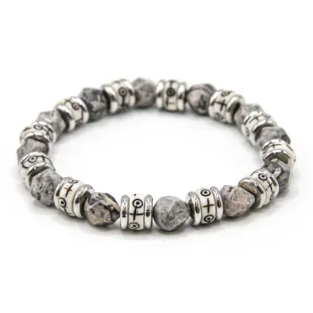DRAGON-LI Map Stone Bracelets Unisex