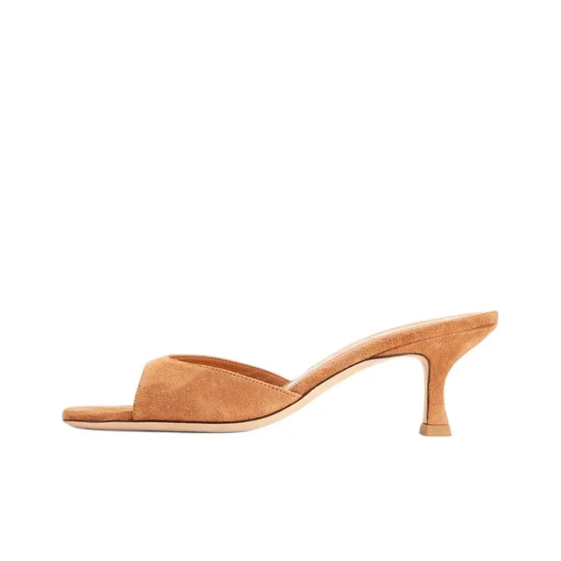 Staud Slide Slippers 5.5cm Women's Brown-0