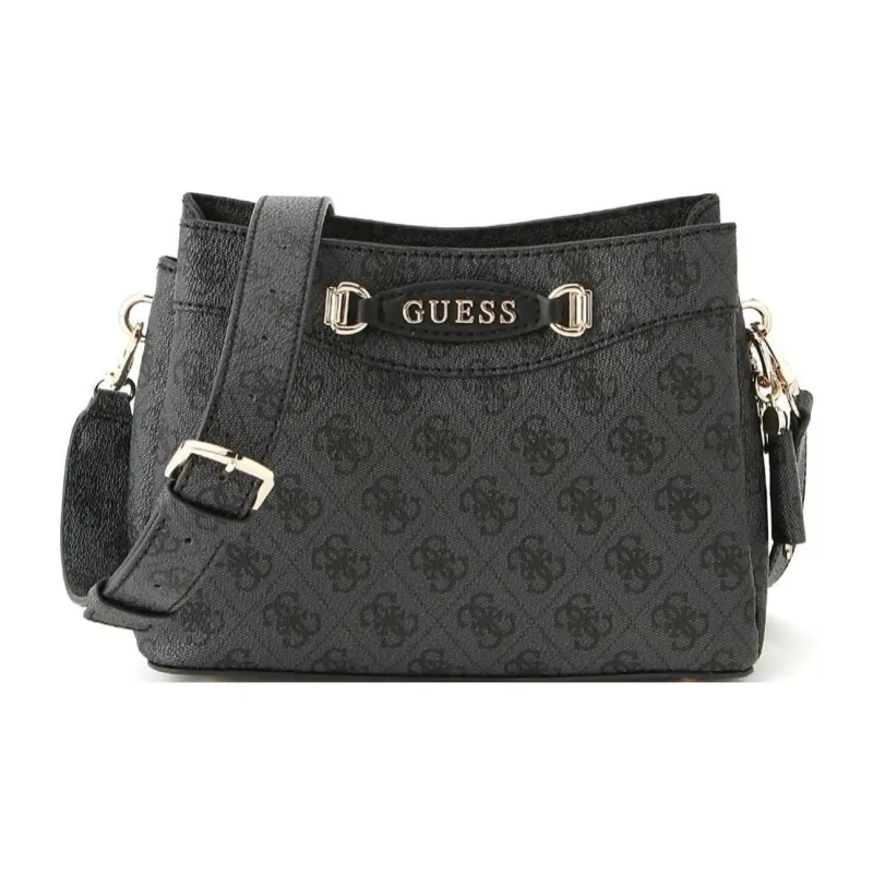 GUESS PU Shoulder Bag, Crossbody Bag Regular Women's Dark Gray-0