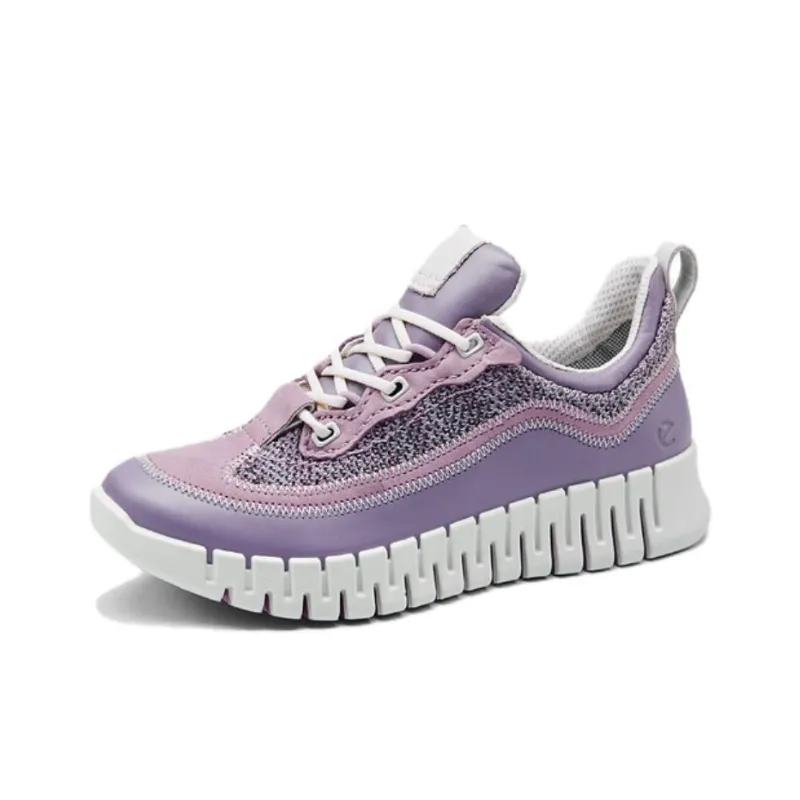 Ecco Wear Resistant Low Top Trekking Shoes Women's Purple-2