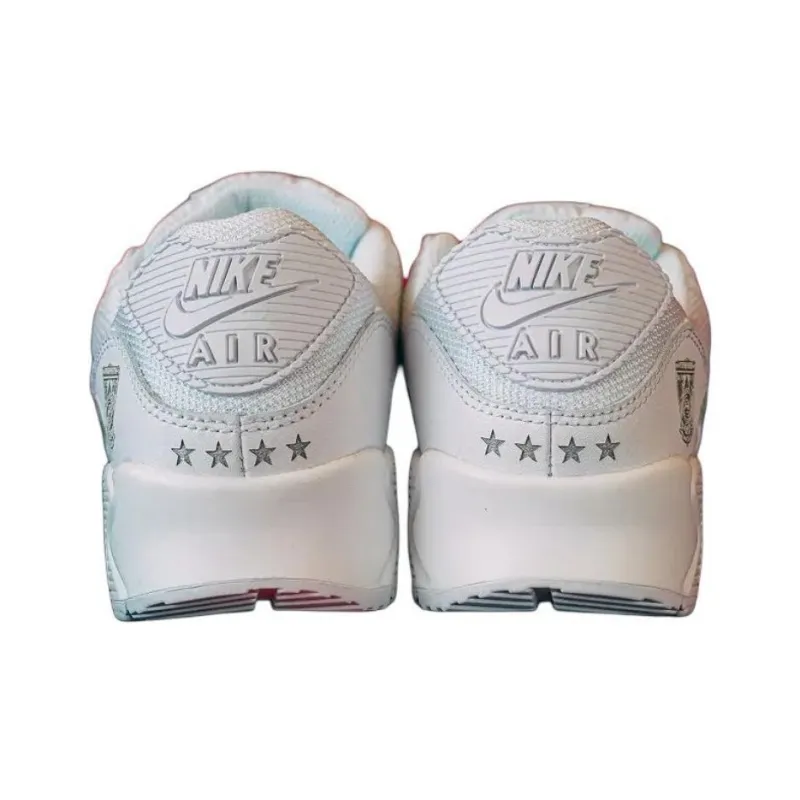 URAWA REDS x Nike Air Max 90 Anti-Slip Wear-Resistant Low-Top Running Shoes Unisex White-3