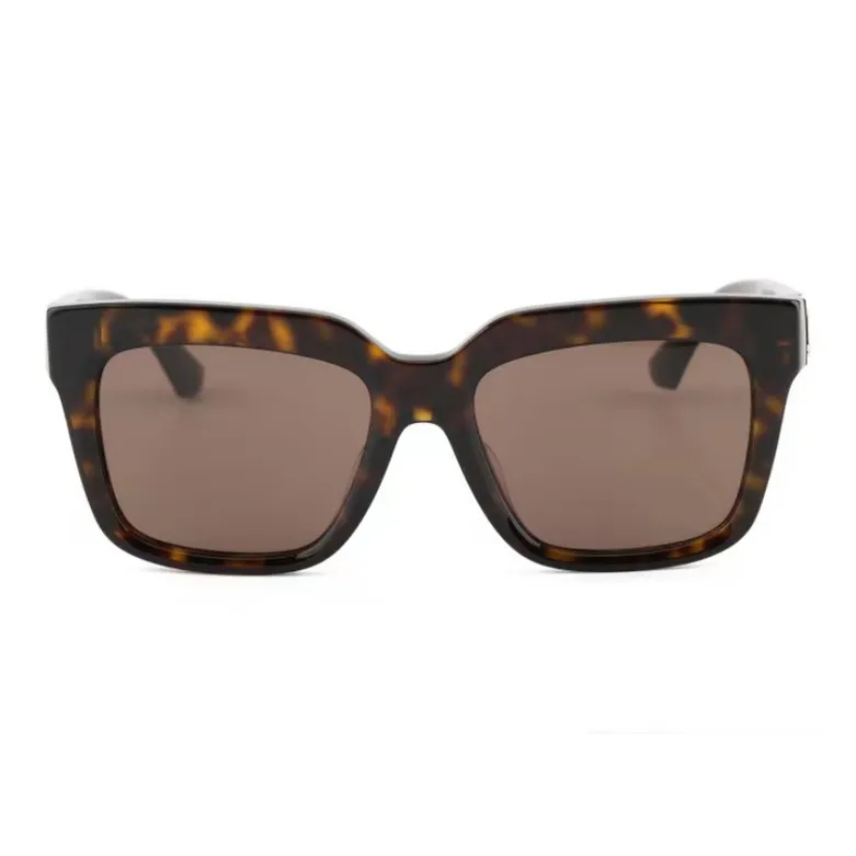 Burberry Plate Frame Square Sunglasses Unisex Tortoiseshell-1