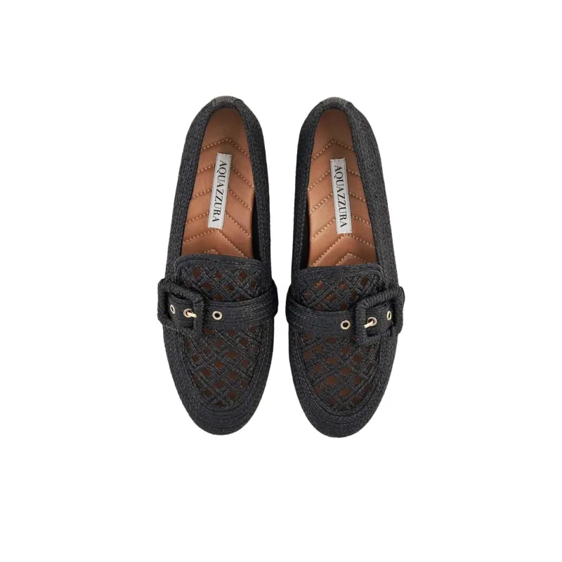 AQUAZZURA Visconti Loafers Women's Black-4
