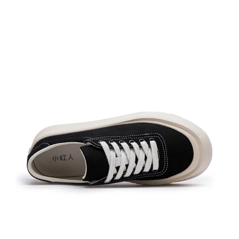 Little Red Man Low-Top Casual Canvas Shoes Men's-2
