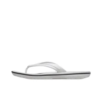 Crocs Odor-Resistant Abrasion-Resistant Flip Flops Unisex Elegant Gray