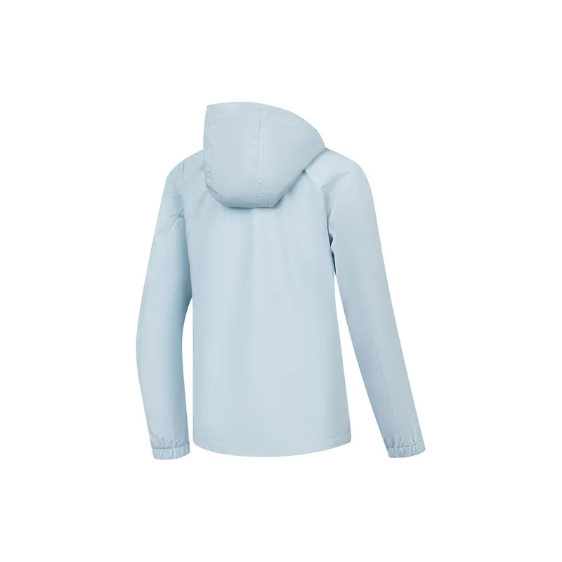 QIAODAN Trench Coat Jackets & Coats Women's Foam Blue-1