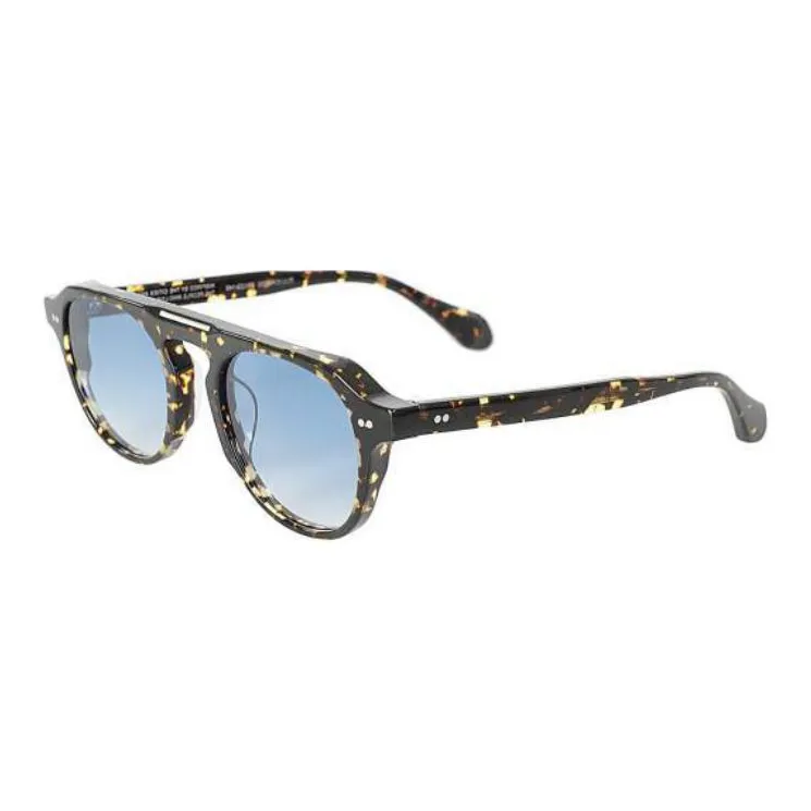 District Vision Acetate Irregular Shape Sunglasses Men's Brown-0