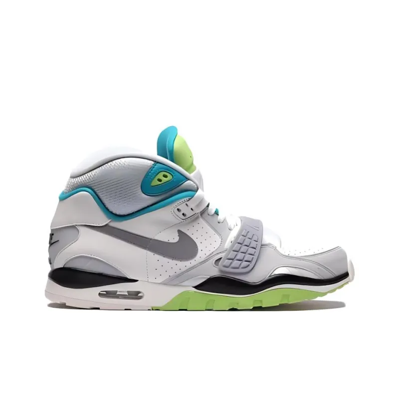 Nike Air Trainer SC High II OG Cushioning, Wear Resistant High Top Training Shoes Unisex Gray Green-1