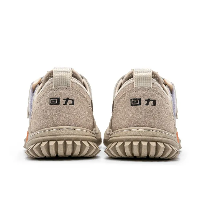 Warrior Casual Chef Shoes River Trekking Shoes Abrasion Resistant Slip Resistant Beach Sandals Men's Light Khaki-3