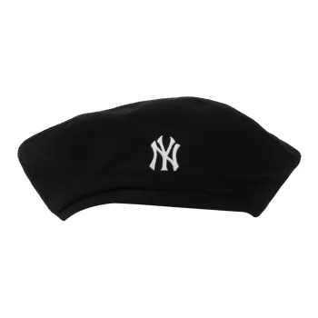 MLB Fashion Trend Logo Embroidered Beret Black