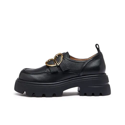 CAMEL Casual Single Shoes 5.5cm Women's Black