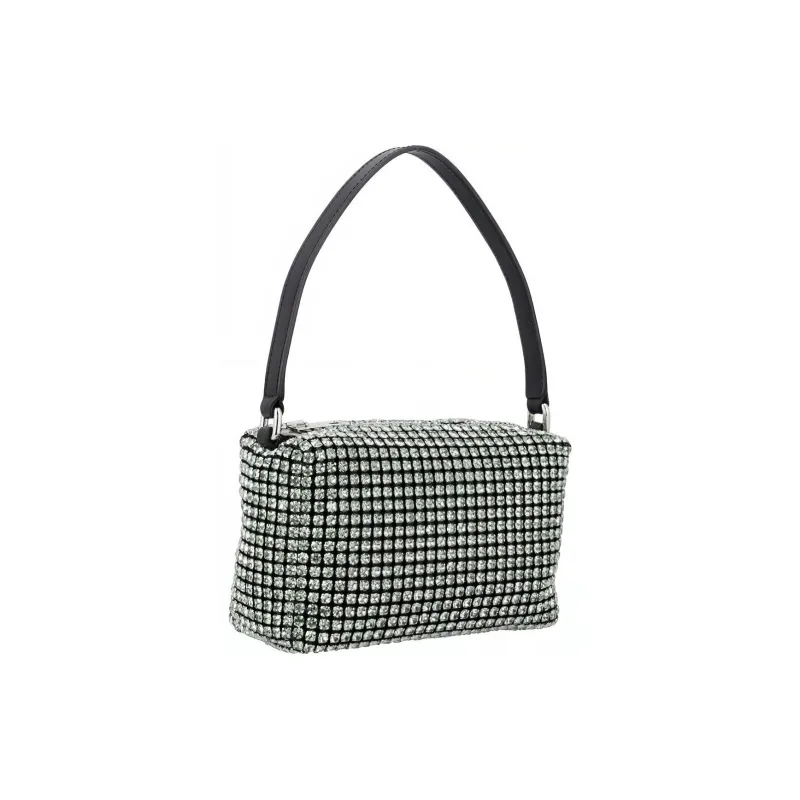 Alexander Wang With Cow Leather And Glass One Shoulder Handbag Mini Women's Green-1