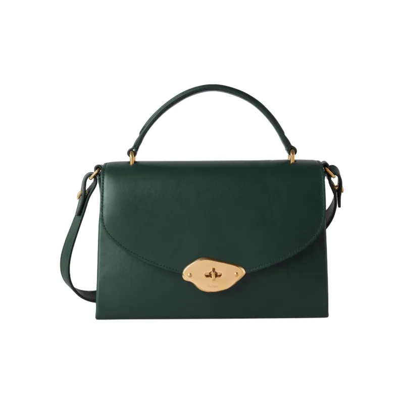 Mulberry Leather Shoulder Bag Crossbody Bag Handbag Women's Classic Green-0