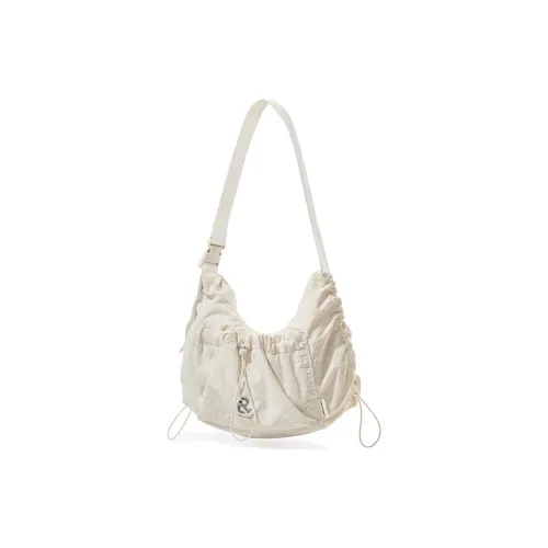 LIVEBOX EN DIRECT Nylon Crossbody Bag Large Size Women
s Milk Coffee/Gray/Black