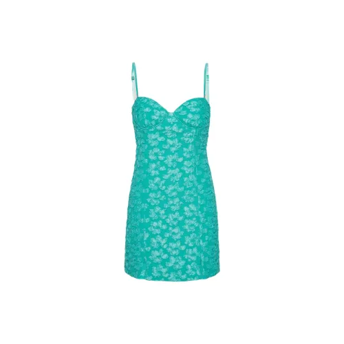 Rotate Slip Dresses Women's Turquoise Color