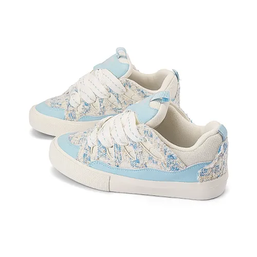 MINISO Dream M Series Skateboard Shoes Women's Low-Top Sky Blue