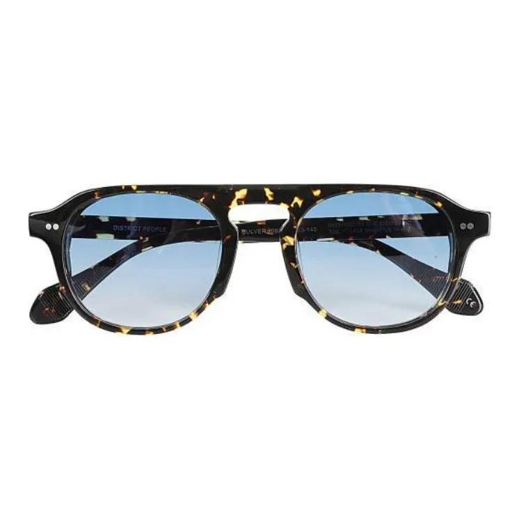 District Vision Acetate Irregular Shape Sunglasses Men's Brown-1