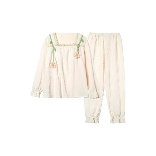 O'MESIK Pajama Set Women's Apricot