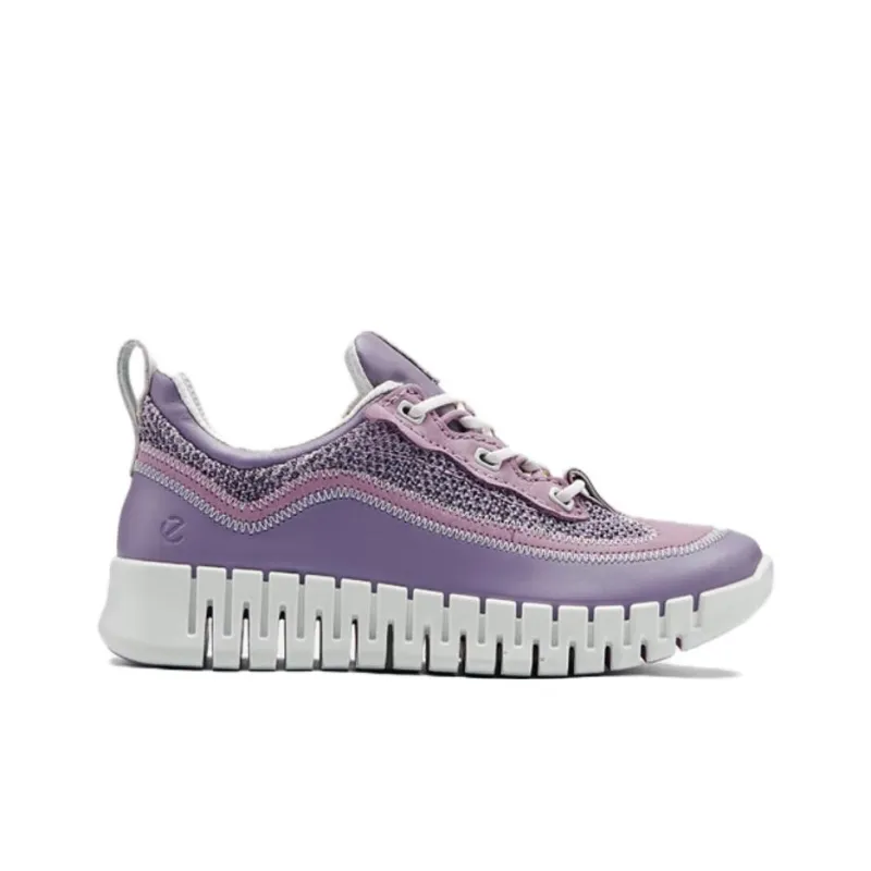 Ecco Wear Resistant Low Top Trekking Shoes Women's Purple-1