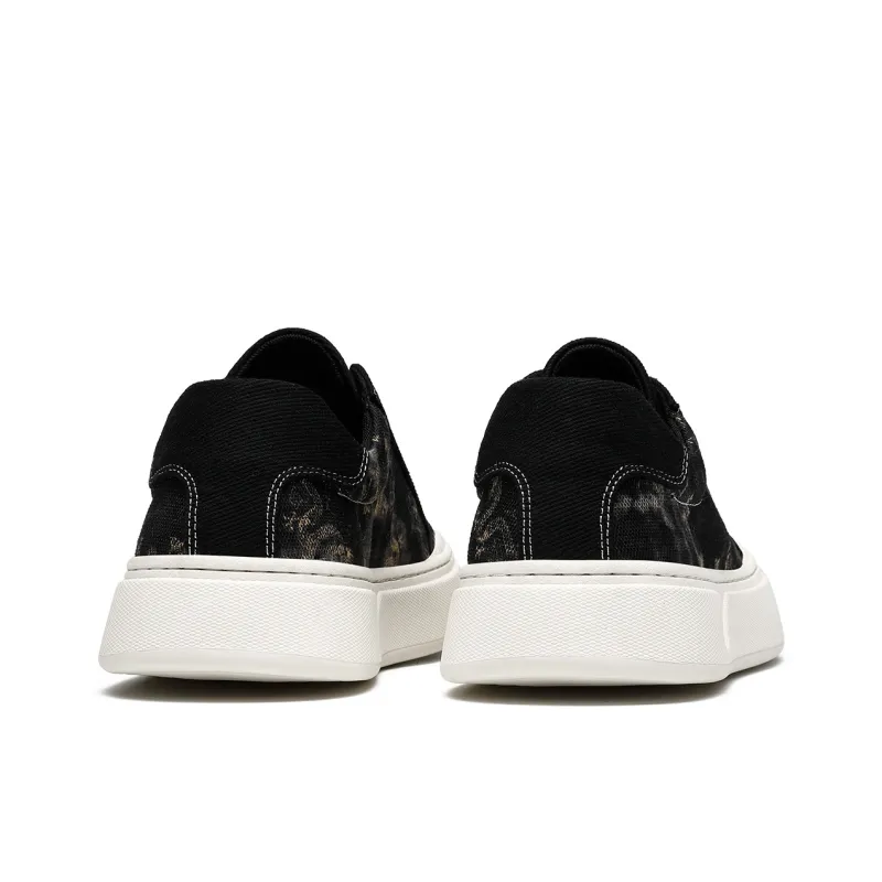 Millies Canvas Shoes Men Low Top Black-4
