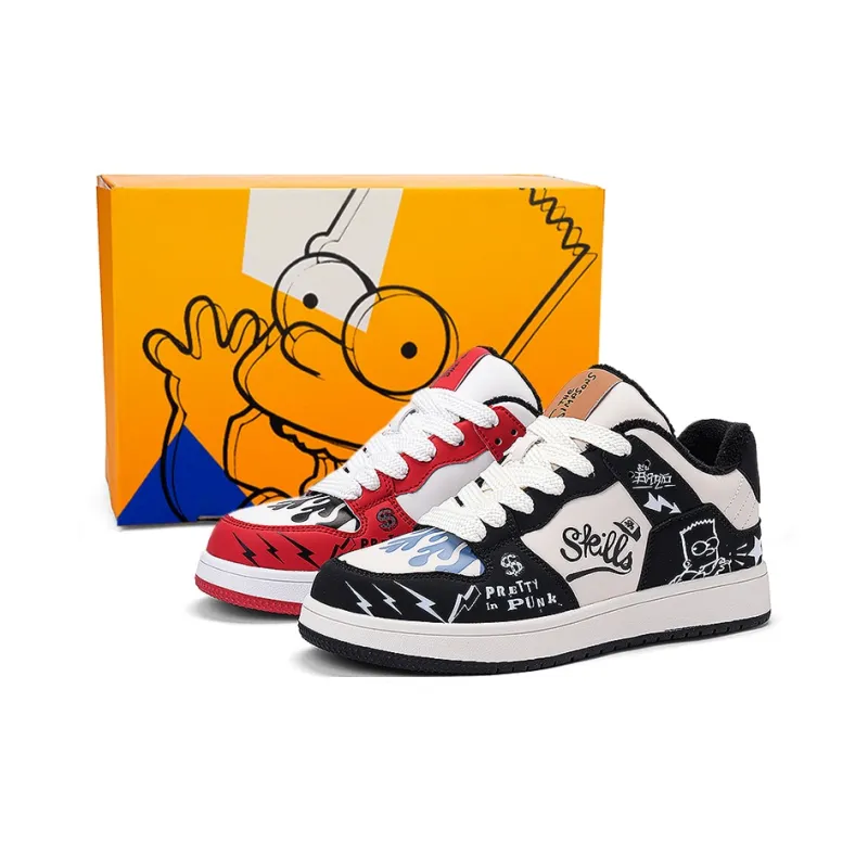 The Simpsons Low Top Skateboard Shoes Unisex-12