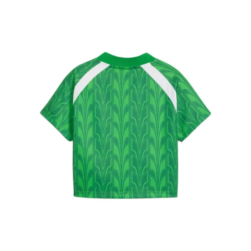 PUMA Playera De Fútbol Estilo Baby Tee Para Mujer-1