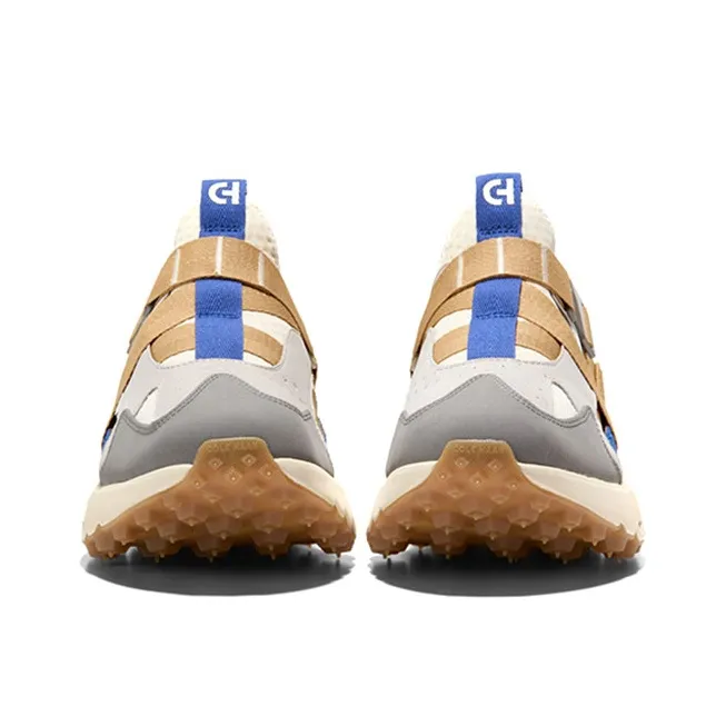 COLE HAAN Cushioned Wear Resistant Breathable Height Increasing Low Top Chunky Sneakers Men's Greige-4